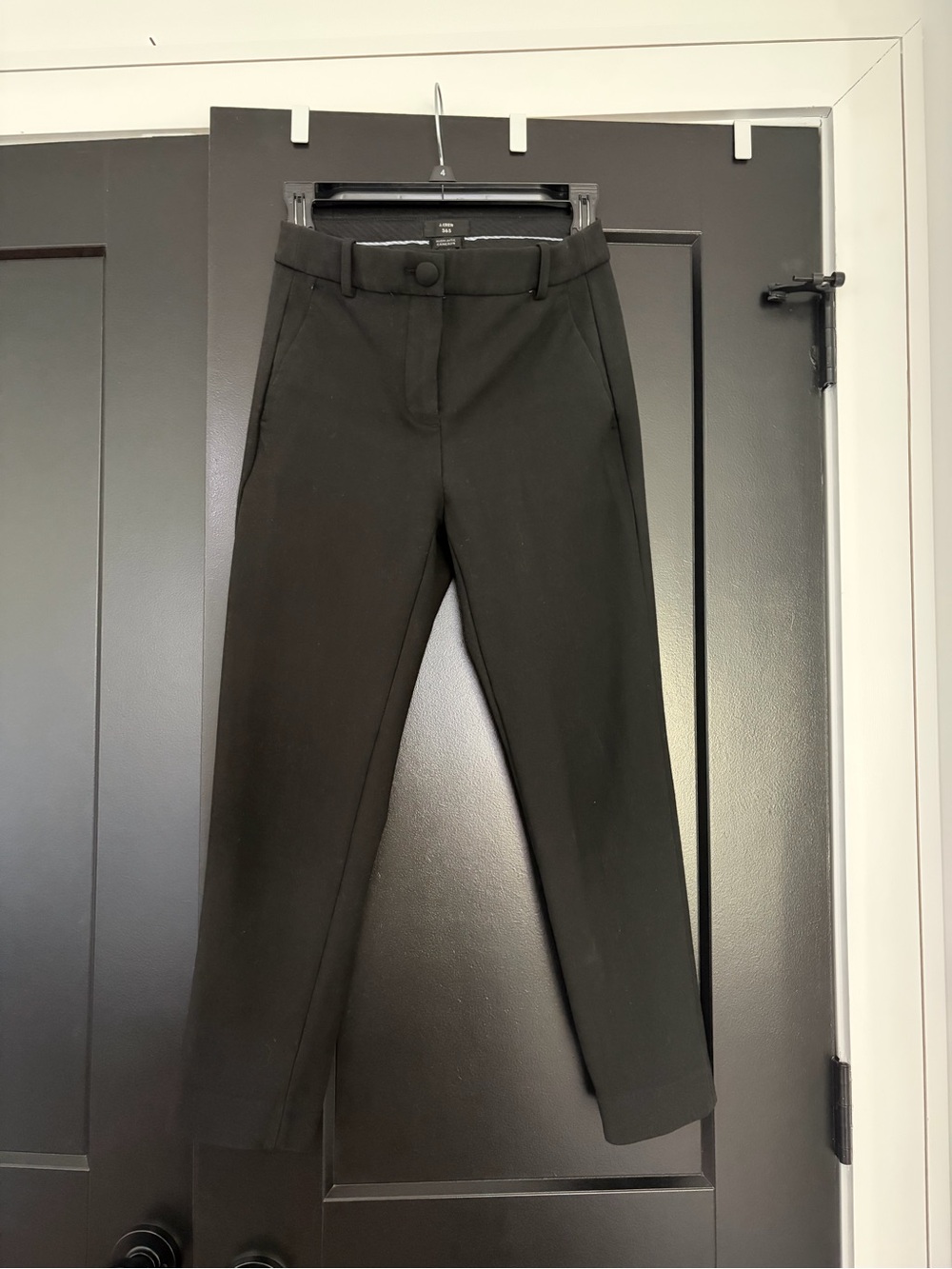 J. Crew 365 High-Rise Cameron Pants in Black